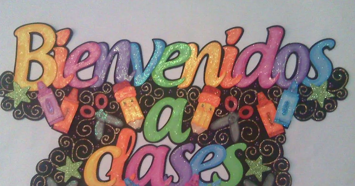Letrero Bienvenido a Clases - Fomiart