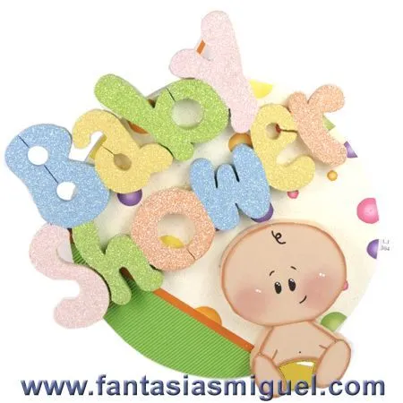 Letrero Multicolor Baby Shower - Como Hacer Manualidades ... Letrero Multicolor Baby Shower - Como Hacer Manualidades ...