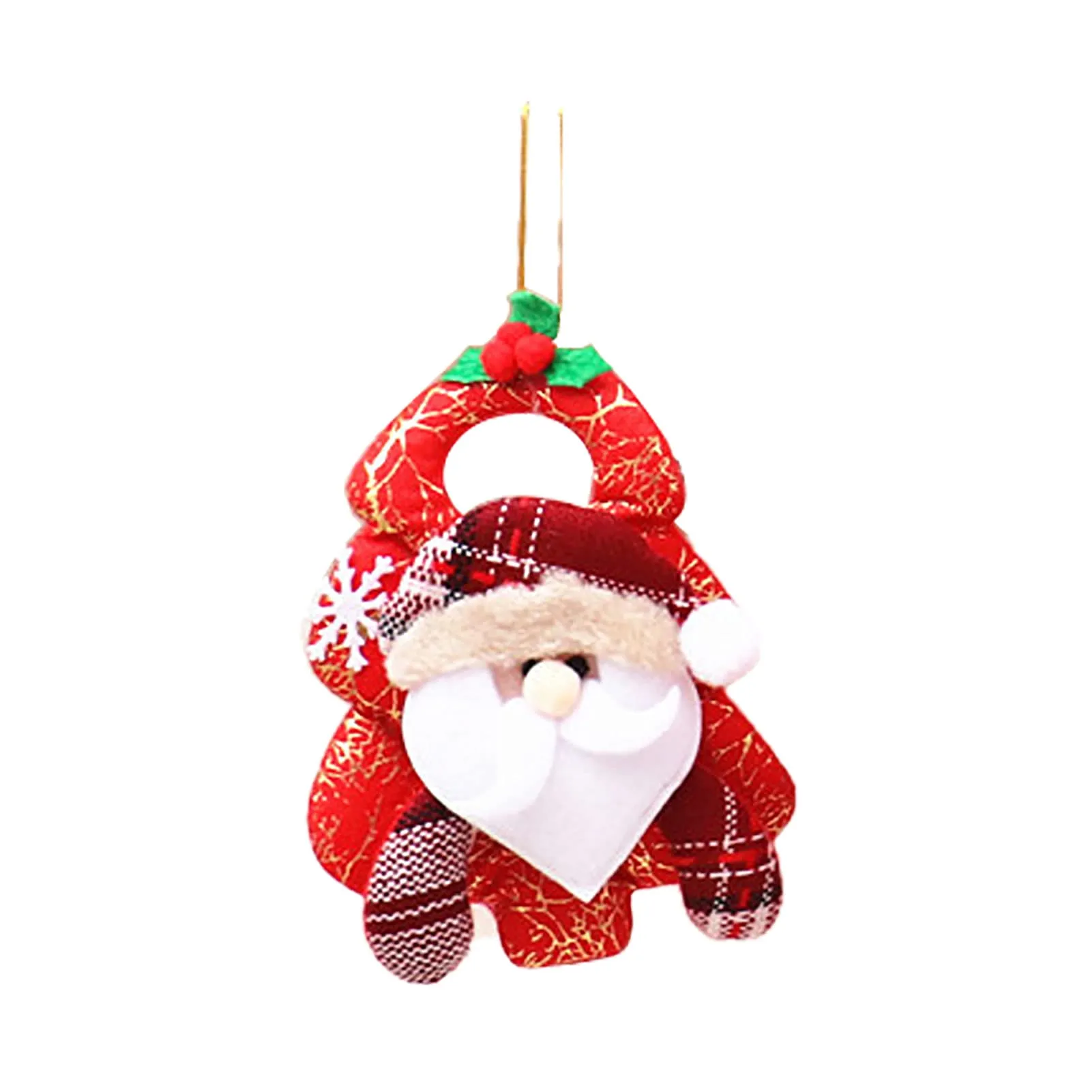 Letrero de Navidad para puerta de Papá Noel, muñeco de nieve, perilla de fieltro  para puerta