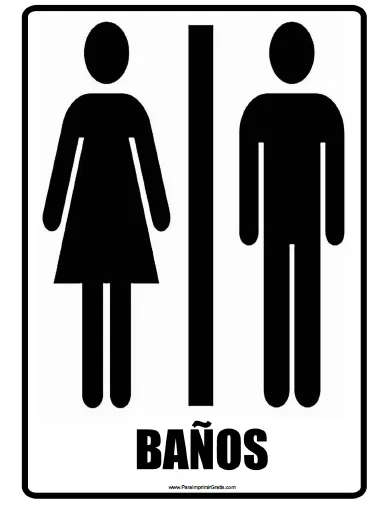 Letreros de Baños - Para Imprimir Gratis - ParaImprimirGratis. Letreros de Baños - Para Imprimir Gratis - ParaImprimirGratis.
