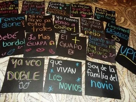 Letreros graciosos para fiestas - Imagui
