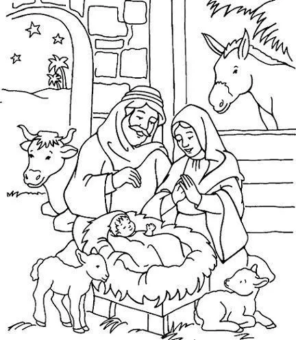 Imagenes de jose y maria para colorear - Imagui