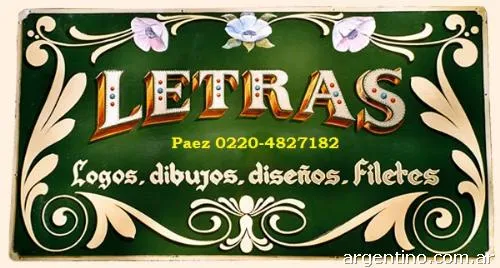 Letrista - Letras pintadas Páez 0220-4827182 en Microcentro: teléfono Letrista - Letras pintadas Páez 0220-4827182 en Microcentro: teléfono
