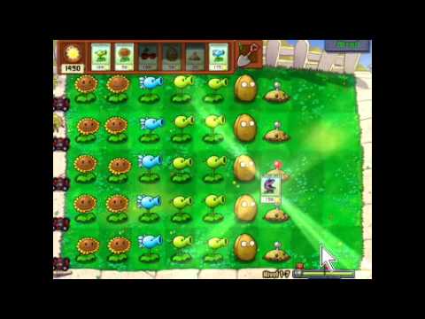 lets play plants vs zombies 1-3 UN NUEVO ZOMBIE - YouTube