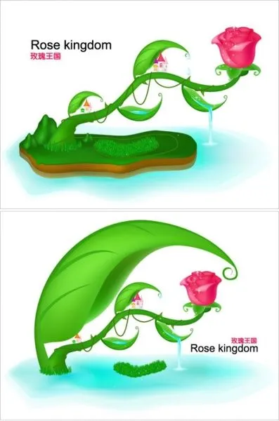 Se levantó de cuento de hadas mundo vector original Vector ... Se levantó de cuento de hadas mundo vector original Vector ...