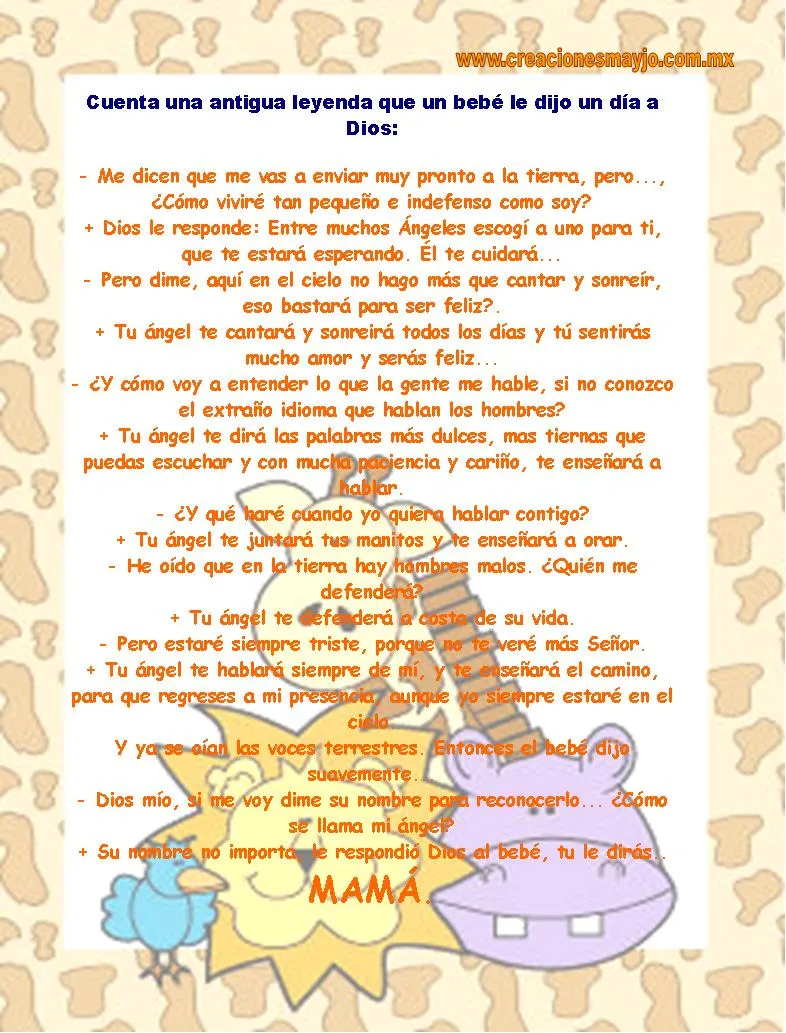 Manualidades mayjo: Leyenda de un angel
