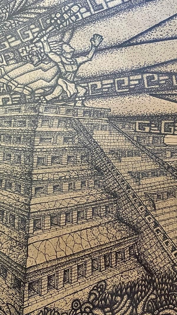 La Leyenda de Tajín y los siete Truenos | Obras de arte mexicano, Arte de luna, Arte cebra La Leyenda de Tajín y los siete Truenos | Obras de arte mexicano, Arte de luna, Arte cebra