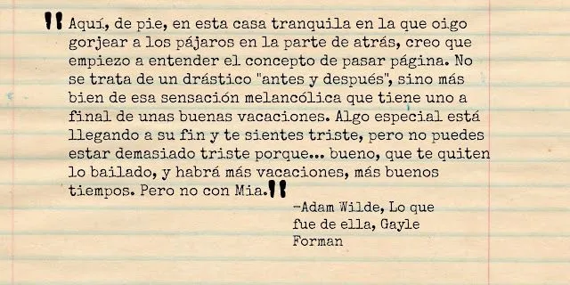 Leyendo entre lineas: Gayle Forman