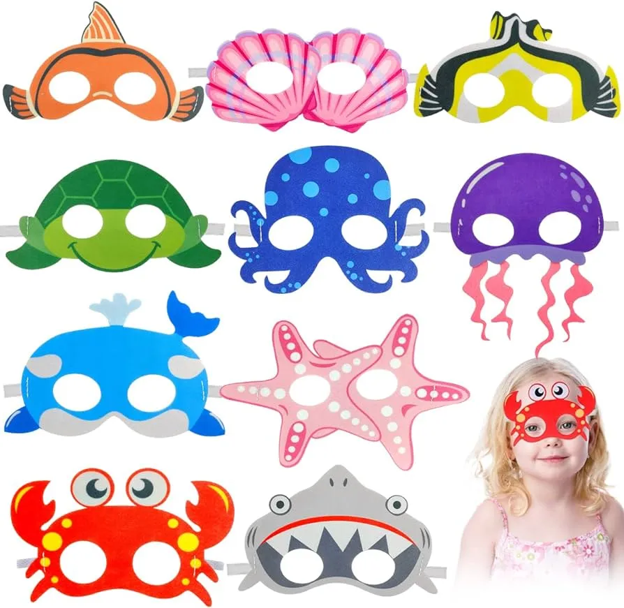 LGZIN Máscaras para Niños, 10 Piezas Máscaras de Animales Marinos, Máscaras de Cosplay, Fiesta Máscaras para Niños, Fieltro Máscaras, Fiesta de Dumpleaños(10-animales del océano) : Amazon.es: Juguetes y juegos LGZIN Máscaras para Niños, 10 Piezas Máscaras de Animales Marinos, Máscaras de Cosplay, Fiesta Máscaras para Niños, Fieltro Máscaras, Fiesta de Dumpleaños(10-animales del océano) : Amazon.es: Juguetes y juegos