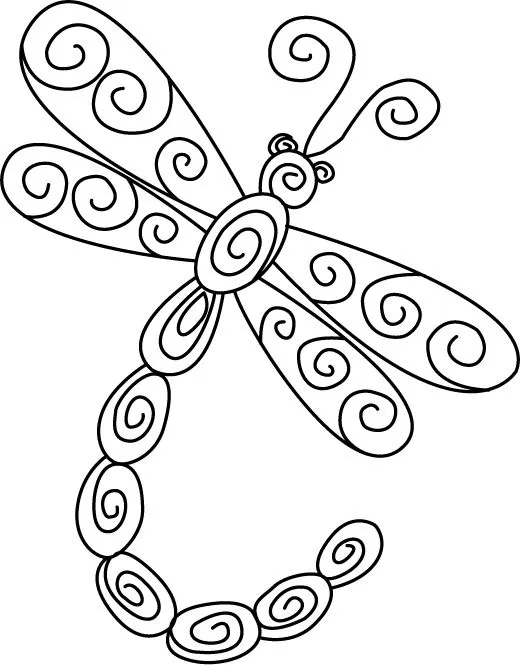 Libelula dibujo - Imagui