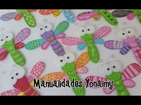 LIBELULAS COUNTRY HECHAS CON FOAMY O GOMA EVA - YouTube LIBELULAS COUNTRY HECHAS CON FOAMY O GOMA EVA - YouTube