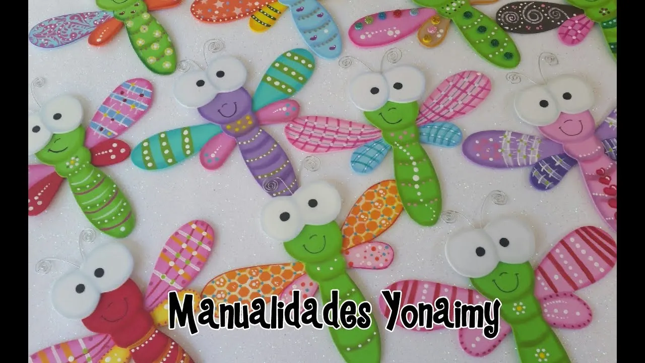 LIBELULAS COUNTRY HECHAS CON FOAMY O GOMA EVA - YouTube LIBELULAS COUNTRY HECHAS CON FOAMY O GOMA EVA - YouTube