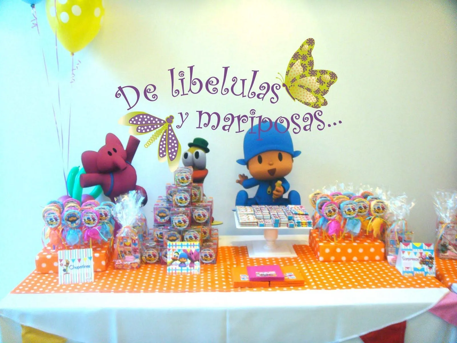 De Libelulas y Mariposas...: Cumple temático Pocoyó De Libelulas y Mariposas...: Cumple temático Pocoyó