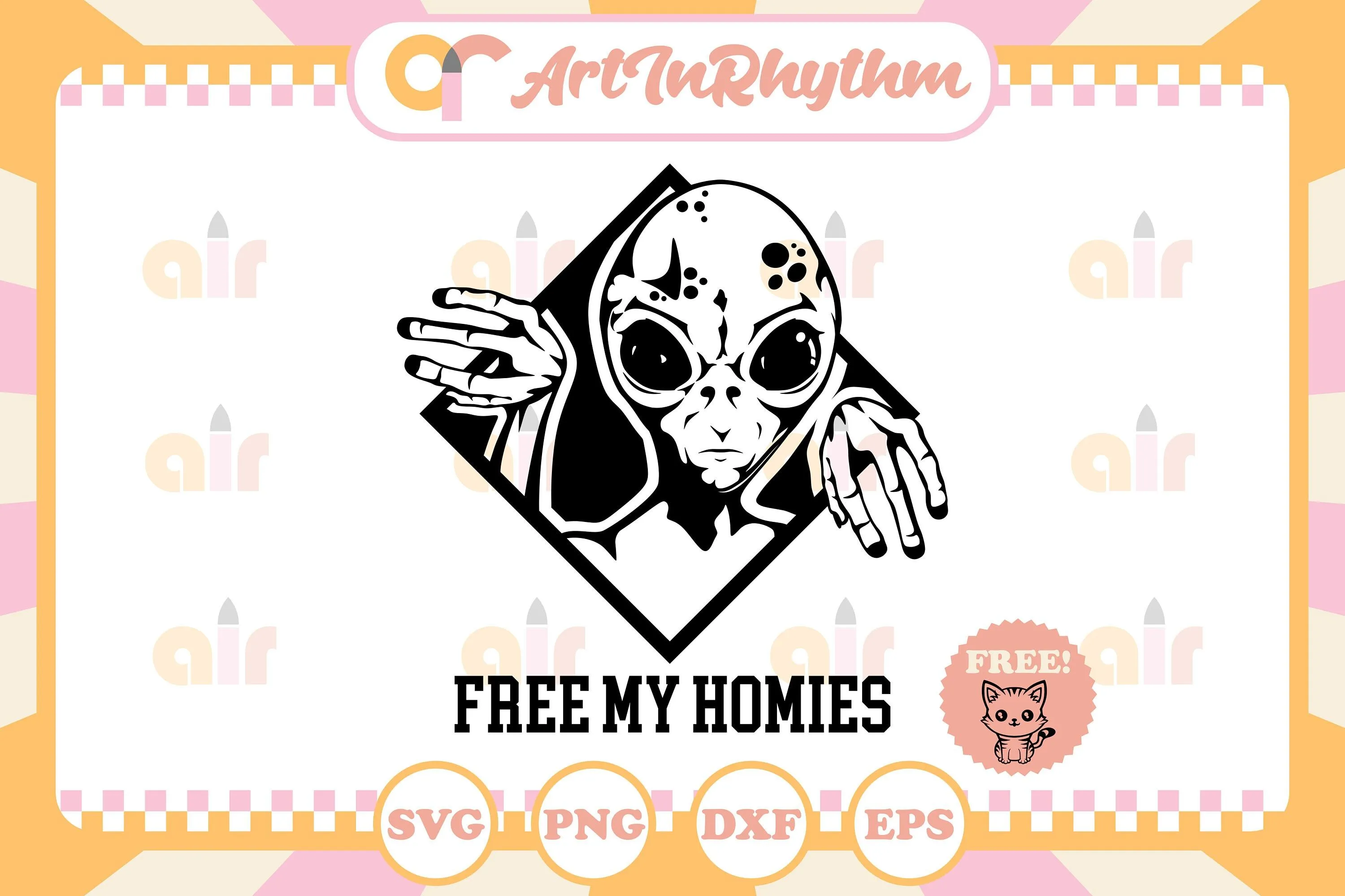 Libera a mis homies svg Alien svg Diseño de camisa - Etsy México