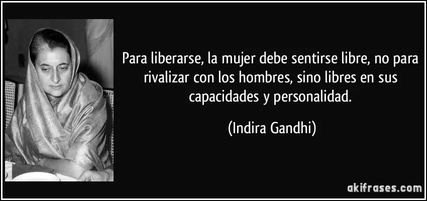 Para liberarse, la mujer debe sentirse libre, no para rivalizar... Para liberarse, la mujer debe sentirse libre, no para rivalizar...
