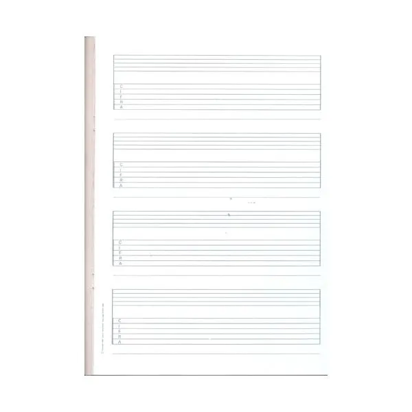 LIBRETA FM FOLIO ALTO CIFRA+PENTAGRAMA 300 - En Solfa