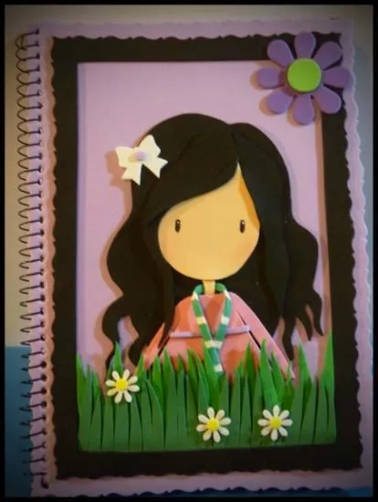 libretas muñeca gorjuss cuadernos,goma eva,acrilicos diseñado ... libretas muñeca gorjuss cuadernos,goma eva,acrilicos diseñado ...