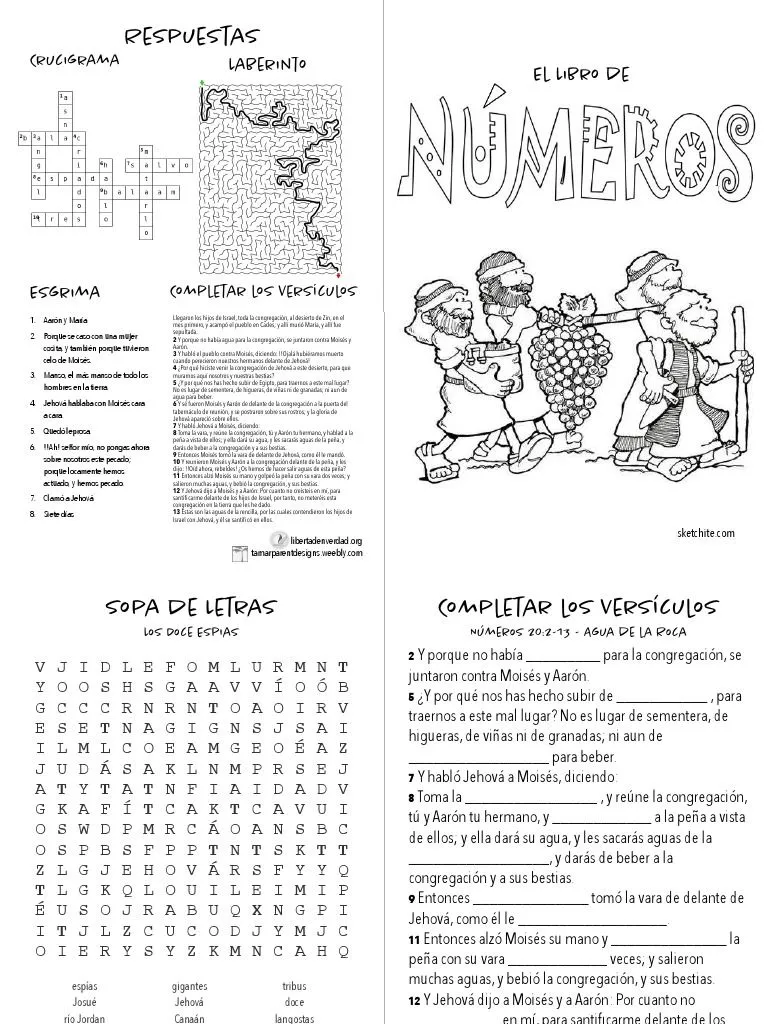 04 Librito de Actividades para Ninos Numeros | PDF | Moisés | Israelitas 04 Librito de Actividades para Ninos Numeros | PDF | Moisés | Israelitas
