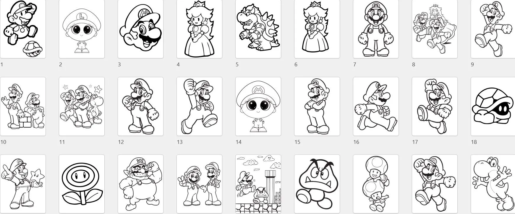 Mi librito para colorear especial Super Mario 40 páginas