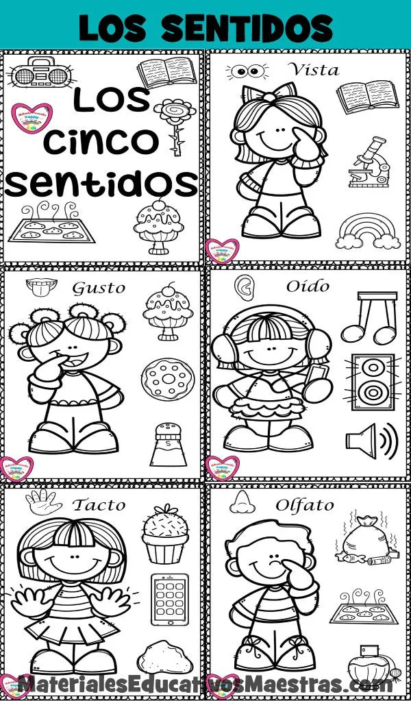 Mi Librito de los 5 Sentidos | Materiales Educativos para Maestras Mi Librito de los 5 Sentidos | Materiales Educativos para Maestras
