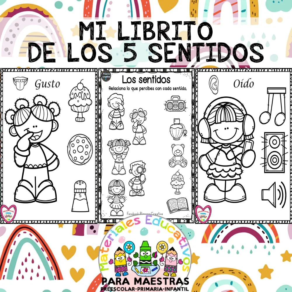 Mi Librito de los 5 Sentidos | Materiales Educativos para Maestras Mi Librito de los 5 Sentidos | Materiales Educativos para Maestras