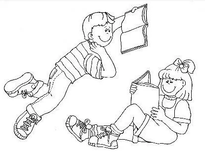 Libro abierto y cerrado para colorear - Imagui