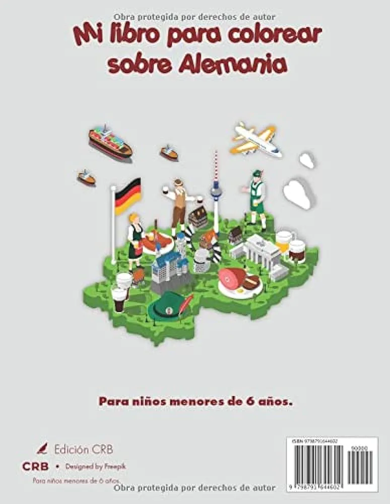 Mi libro para colorear sobre Alemania: Dibujos para colorear de animales, paisajes y personajes, niños de 2 a 6 años (Spanish Edition) : CRB, Edición: Amazon.com.mx: Libros Mi libro para colorear sobre Alemania: Dibujos para colorear de animales, paisajes y personajes, niños de 2 a 6 años (Spanish Edition) : CRB, Edición: Amazon.com.mx: Libros