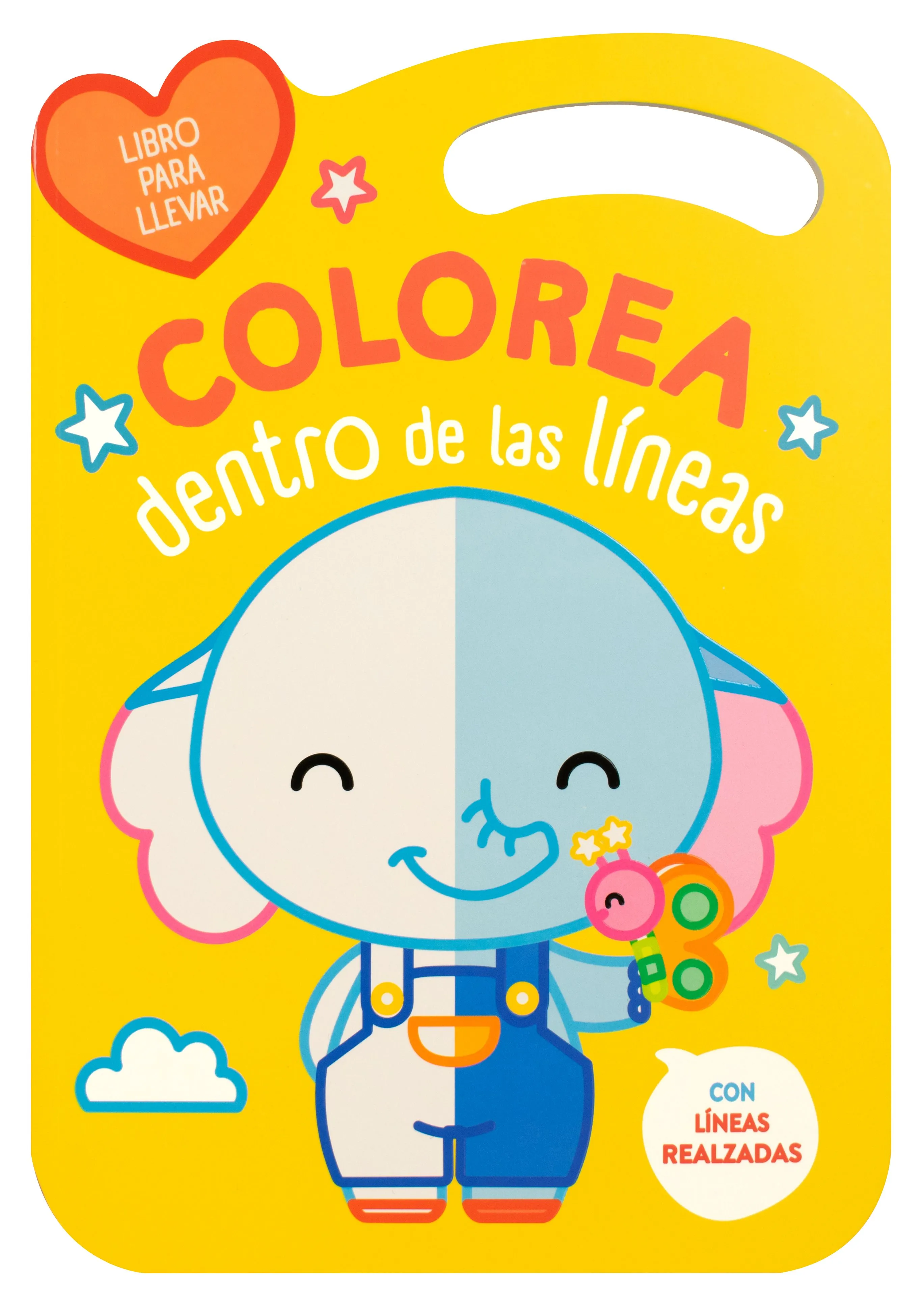 Libro para colorear dentro de líneas: Elefante - Librotea Libro para colorear dentro de líneas: Elefante - Librotea