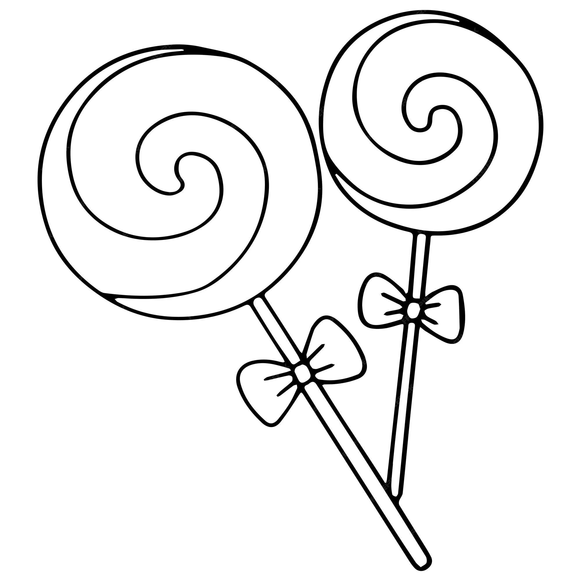 Libro para colorear para niños, piruleta de caramelo, archivo eps e imagen  | Vector Premium