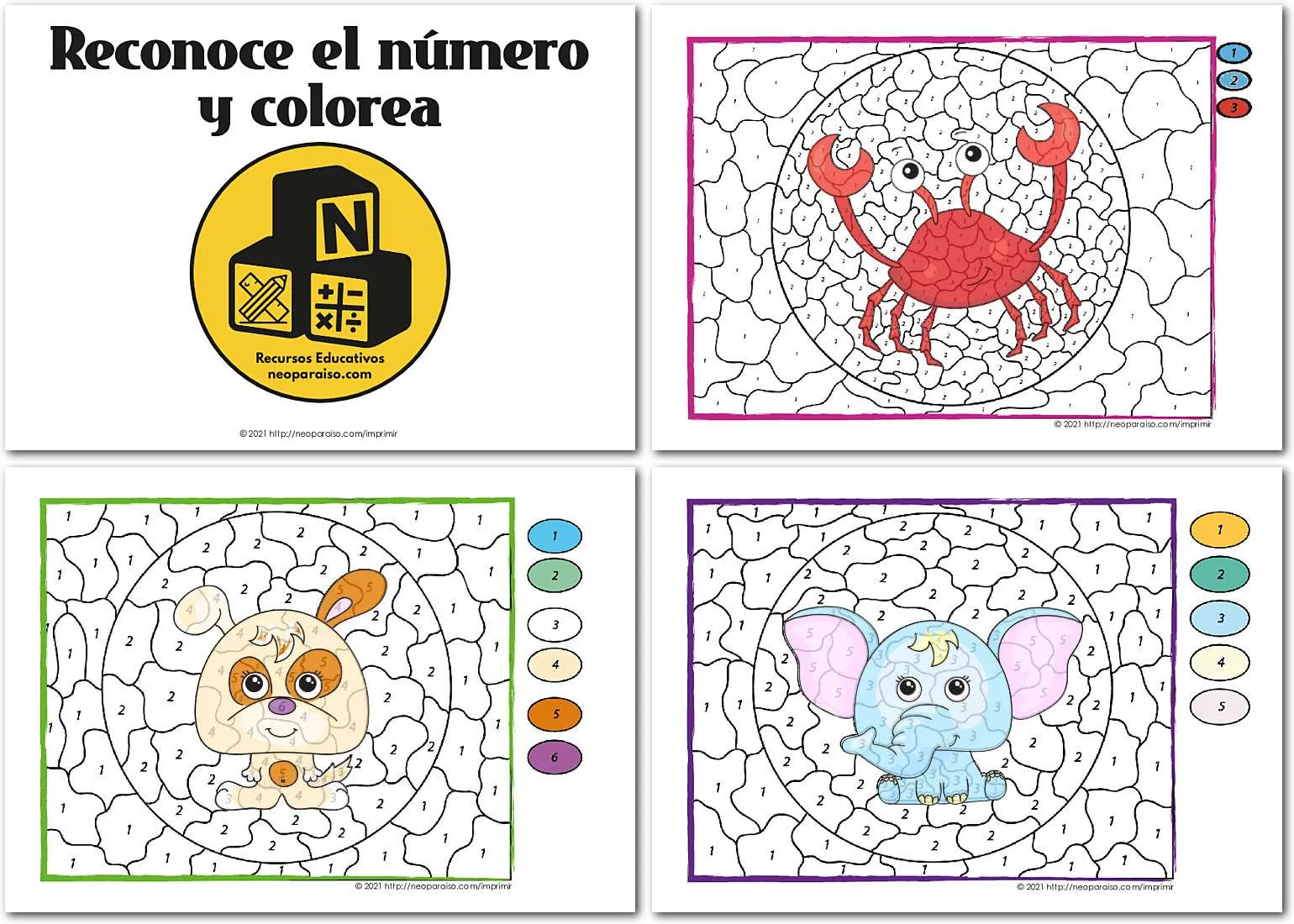 Libro para Colorear por Números PDF