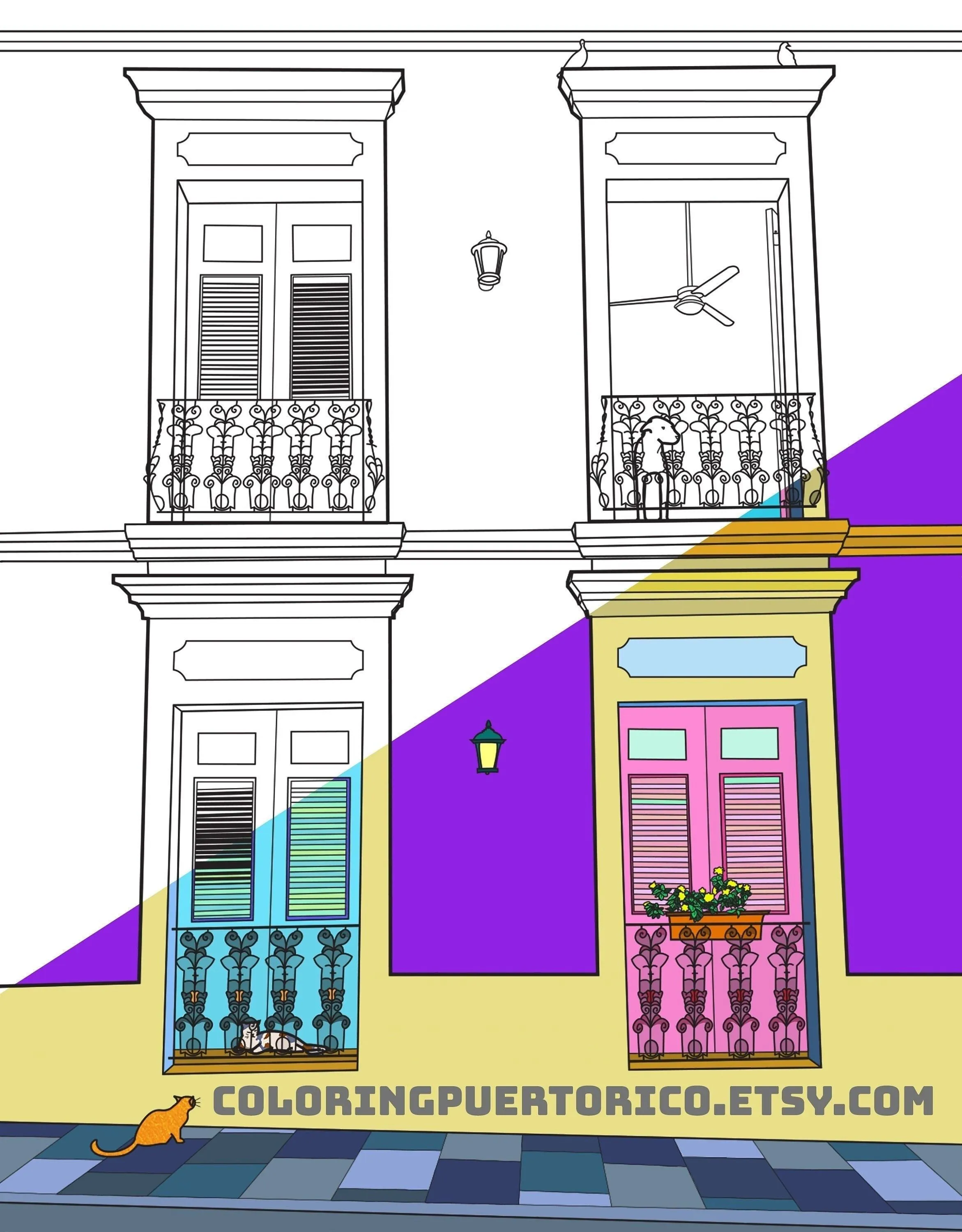 Libro para colorear Old San Juan Puerto Rico: Tus Colores - Etsy México Libro para colorear Old San Juan Puerto Rico: Tus Colores - Etsy México