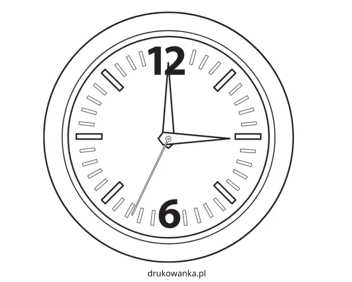 Libro para colorear del reloj de pared para imprimir y en línea Libro para colorear del reloj de pared para imprimir y en línea