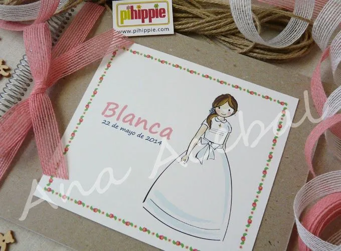 Libro de recuerdos de Comunión personalizado hecho a mano. www.pihippie.com Libro de recuerdos de Comunión personalizado hecho a mano. www.pihippie.com