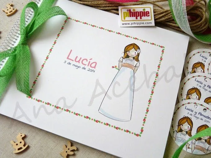 Libro de Comunión personalizado hecho a mano. www.pihippie.com Libro de Comunión personalizado hecho a mano. www.pihippie.com