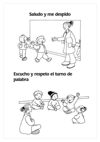 Libro con dibujos normas del colegio | PDF