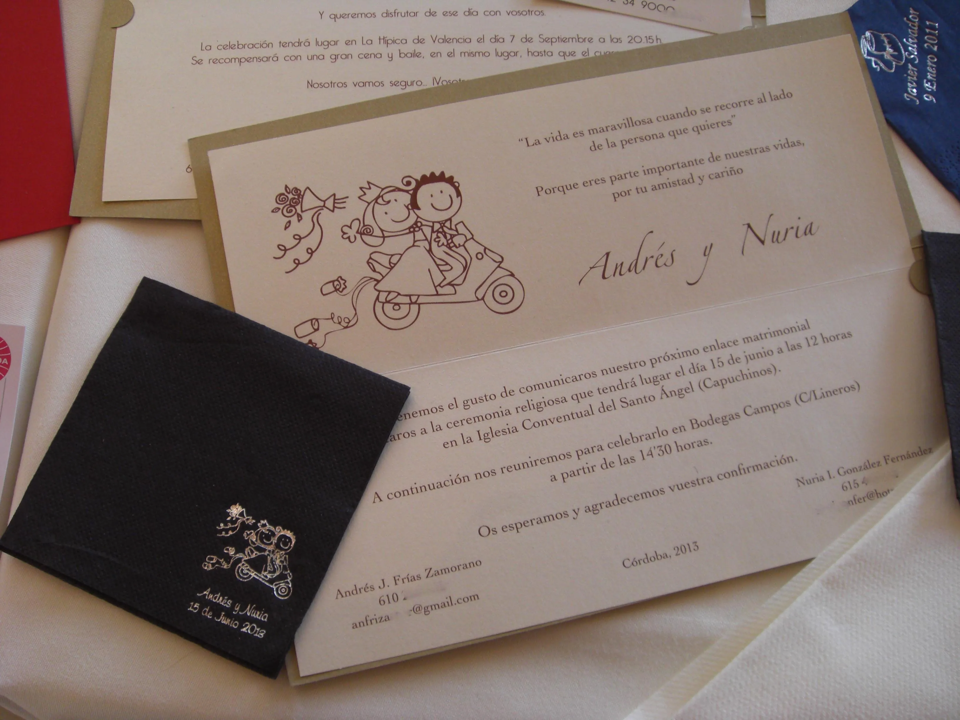 tarjeton de boda | Con Bodas y a lo Loco