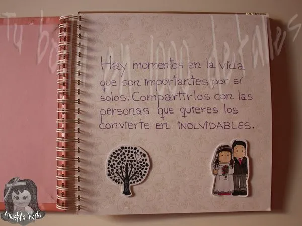Un libro de firmas diferente y especial - Anuski´s World Un libro de firmas diferente y especial - Anuski´s World