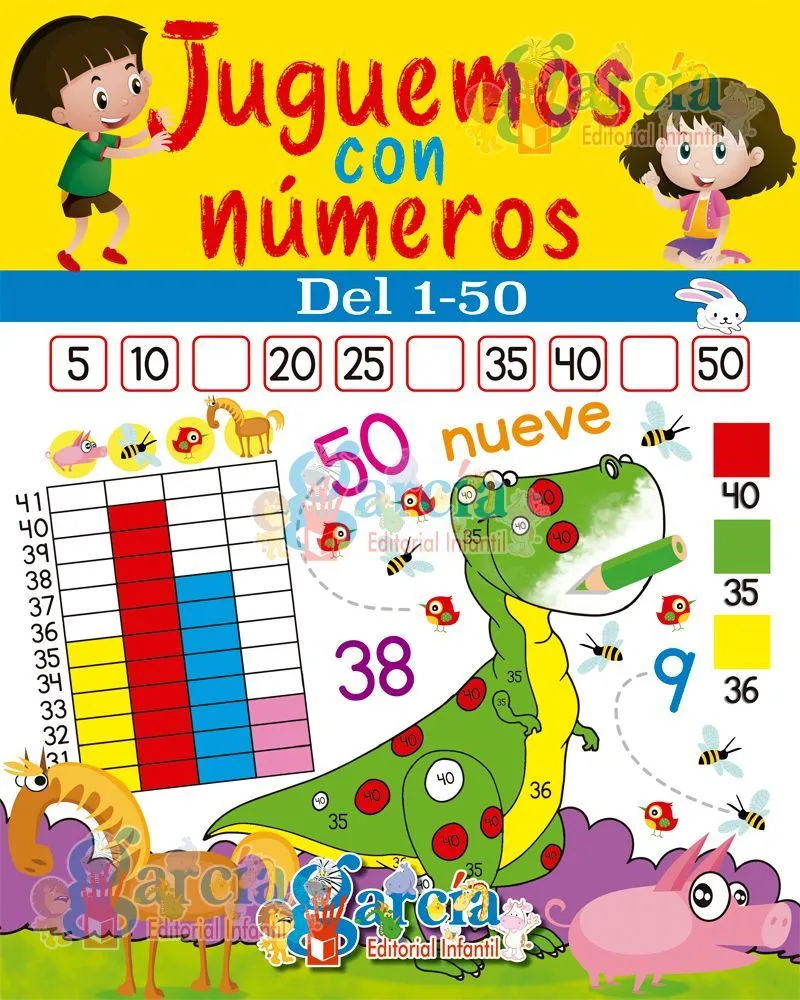 Libro Juguemos con Números 1 al 50 | Editorial García Libro Juguemos con Números 1 al 50 | Editorial García