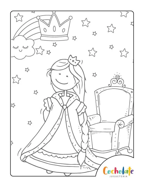 Libro de princesas para colorear