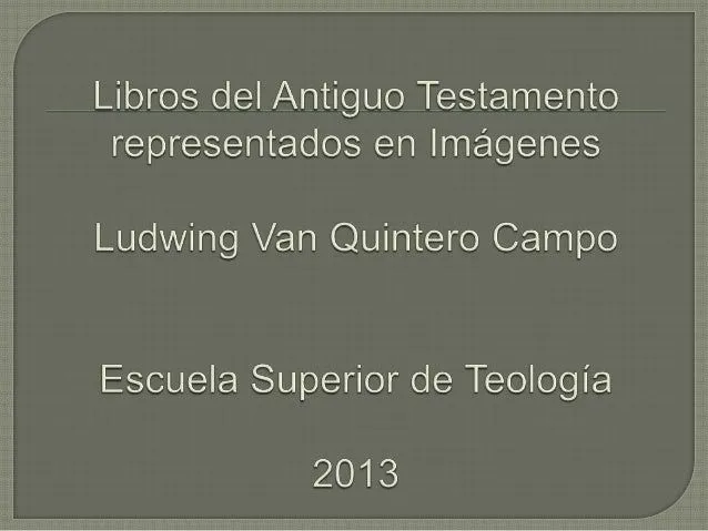 Libros del antiguo testamento representados en imágenes Libros del antiguo testamento representados en imágenes