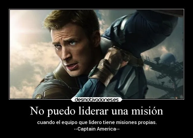No puedo liderar una misión | Desmotivaciones