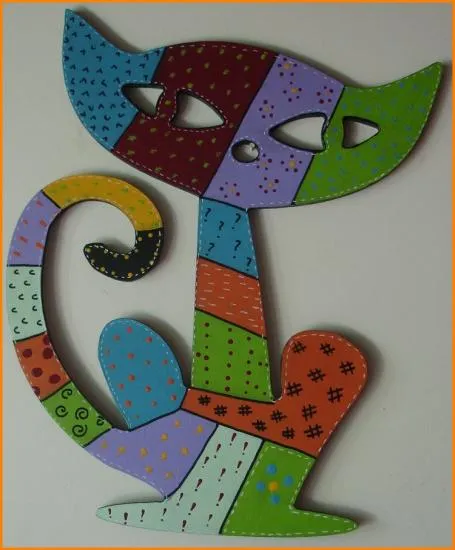 lidinrecicla.: Gatos patchwork.
