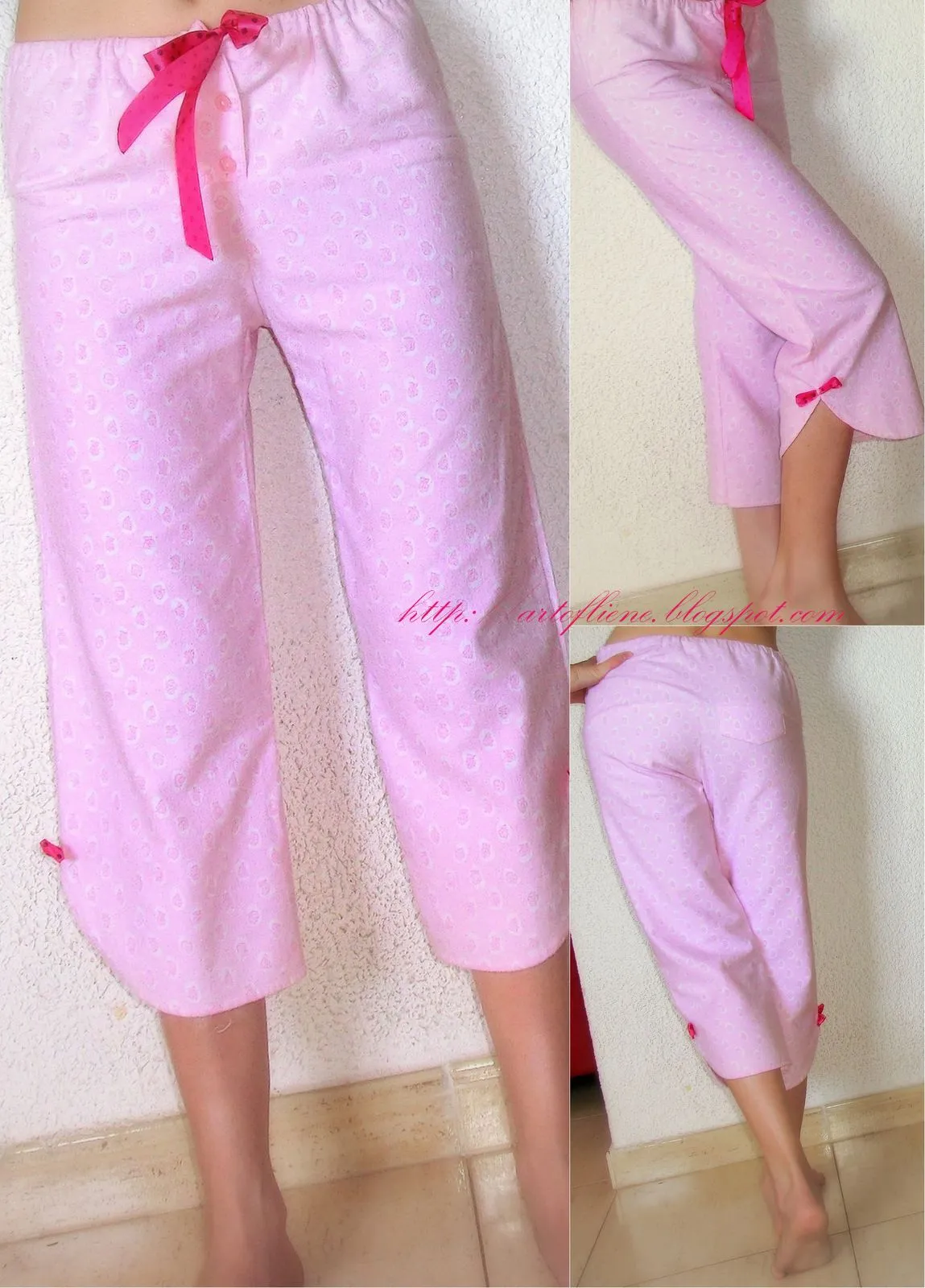 Liene Creations: Pantalón de pijama de un camisón!