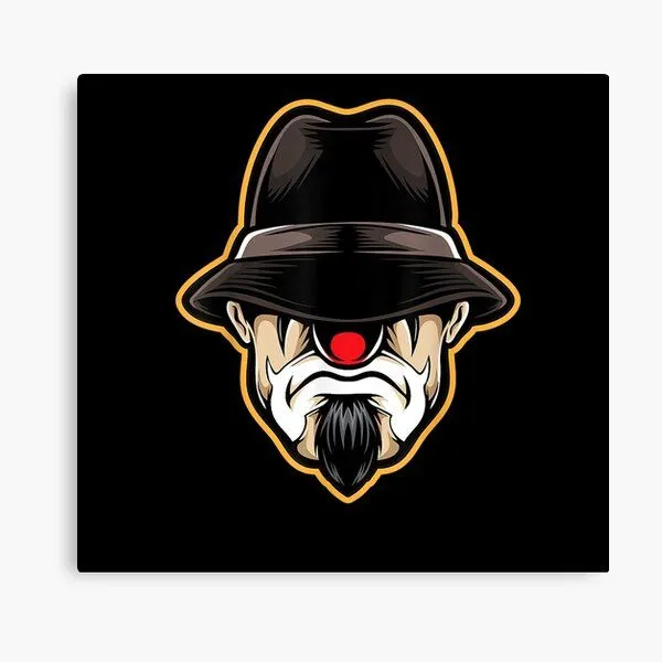 Lienzo for Sale con la obra «Halloween Scary Payaso Cholo Camisa Gangster  Camiseta» de BreitkreutzRolf | Redbubble