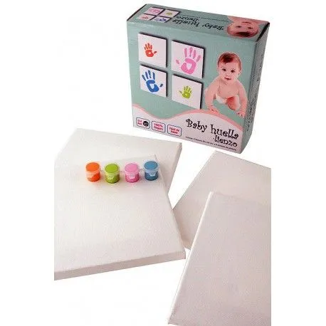 Lienzos y pintura para impresión de huella de bebé - Ciaf