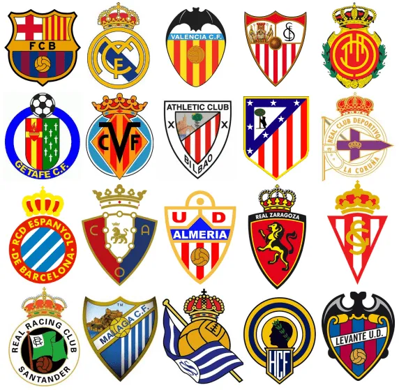 La Liga en números: Escudos de los equipos de Primera división ... La Liga en números: Escudos de los equipos de Primera división ...