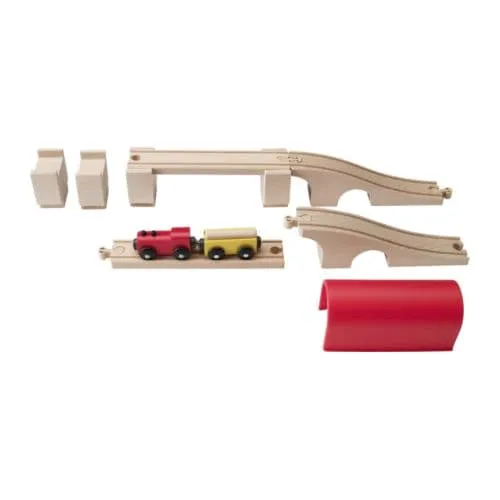 LILLABO Juego tren 12p, puente, túnel - , - IKEA LILLABO Juego tren 12p, puente, túnel - , - IKEA