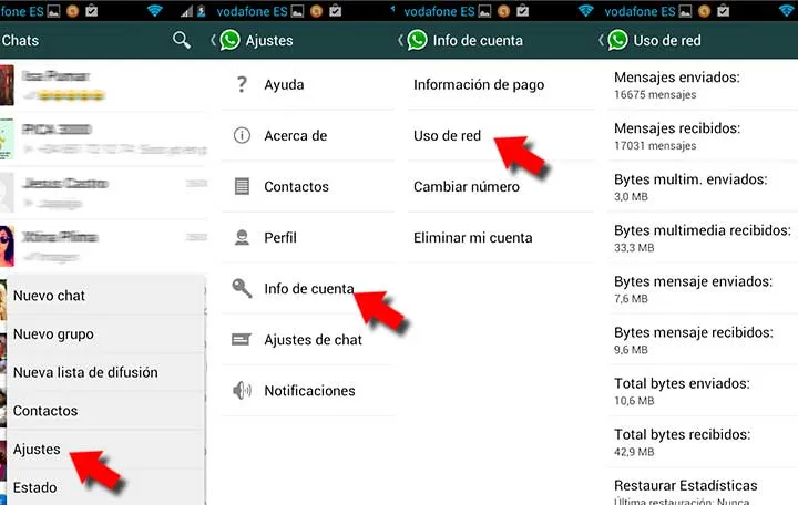 Limpia los registros de WhatsApp para liberar la memoria de tu ...