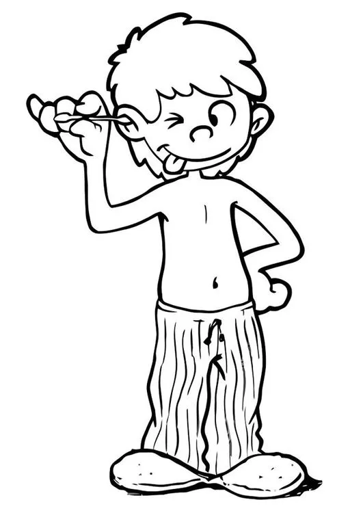 Pinto Dibujos: Limpiar las orejas para colorear