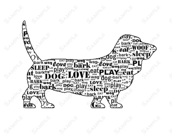 Caligrama perro - Imagui